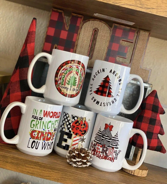 Christmas Mugs (set of 10)